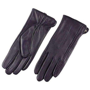 Planet Gates purple / S High Quality Elegant Women Genuine Lambskin Leather Gloves Autumn And Winter Thermal Hot Trendy Female Glove L085