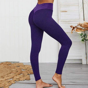 Planet Gates Purple / S Women Leggings High Waist Dot Fitness leggins mujer High stretch sportswear ladies polyester casual Seamless Pants
