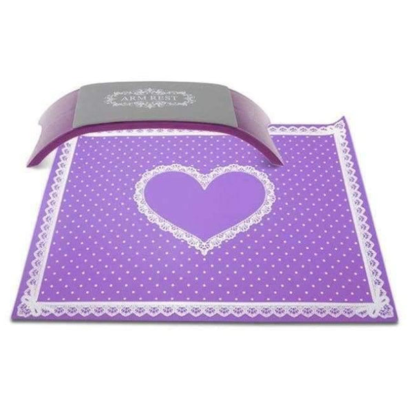 Planet Gates Purple Set 1 Set Washable Silicone Hand Pillow Foldable Table Mat Nail Art Cushion Holder Pad Arm Hand Rest Manicure Nail Art Tool