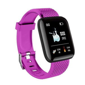 Planet Gates Purple Smart Watch Heart Rate Sleep Monitor Fitness Tracker Blood Pressure Blood oxygen Sports Smartwatch For Android IOS