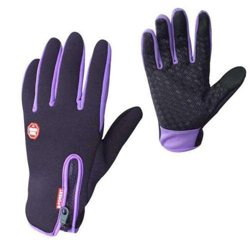 Planet Gates Purple Standard / L Ski Gloves Men Women Child Touch Screen Snowboard Sport Gloves Outdoor Sports Windproof Snow Skiing Motorcycle Gloves