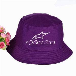 Planet Gates Purple Star Printed Bucket Hats Summer pop  Women Men fisherman hat Outdoor sunshade cap fishing hat