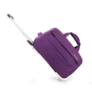 Planet Gates Purple Suitcase Fashion Waterproof Luggage Bag Thickening Rolling Luggage Trolley Case Luggage Lady Travel Luggage with Wheels