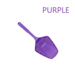 Planet Gates PURPLE Vegetable Strainer Cooking Shovels Vegetable French Fries Strainer Scoop Nylon Spoon Large Colander Soup Filter Kitchen Tools