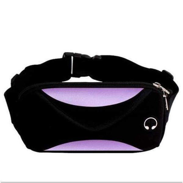 Planet Gates Purple Waist Bags Running Fanny Pack Women Waist Pack Pouch Belt Bag Men Purse Mobile Phone Pocket Case Camping Hiking Sports Bag