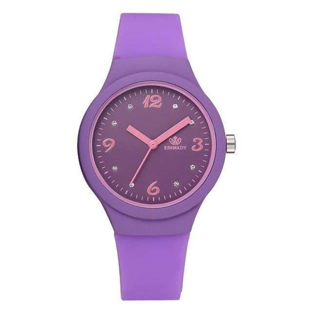 Planet Gates Black Watches For Women Simple White Sports Creative Candy Color Sports Clock Relogio Feminino LS1086