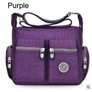Planet Gates Purple Women Top-handle Shoulder Bag Designer Handbag Famous Brand Nylon Female Casual Shopping Tote Hobos Crossbody Bag Messenger Bags