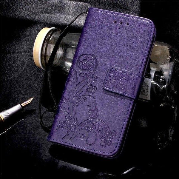 Planet Gates Purple / X3 / Case & Strap Luxury Leather Phone Case For Doogee X3 / X5 Max  X5 Max Pro / F5 / X6 X6 Pro Back Cover Flip Shell Wallet Stand
