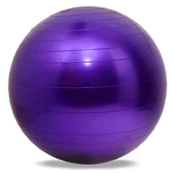 Planet Gates Purple Yoga Fitness Ball 65cm Utility Yoga Balls Pilates Balance Sport Fitball Proof Balls Anti-slip for Fitness Training