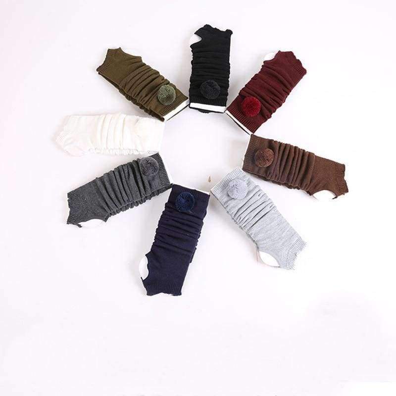 Planet Gates purplish blue Winter boots set wool ball jacket foot long knee socks tights women Stocking Thigh High thick leg warmers