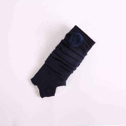 Planet Gates purplish blue Winter boots set wool ball jacket foot long knee socks tights women Stocking Thigh High thick leg warmers