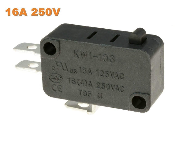 Planet Gates Push Button KW1-103 3-Pin Microswitch SPDT 16A Micro Switch