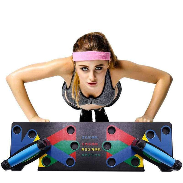 Planet Gates Push Up Rack Board 9 System Men Women Comprehensive Fitness Exercise Workout Push-up Stands Body Building Training Gym