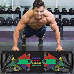 Planet Gates Push Up Rack Board 9 System Men Women Comprehensive Fitness Exercise Workout Push-up Stands Body Building Training Gym