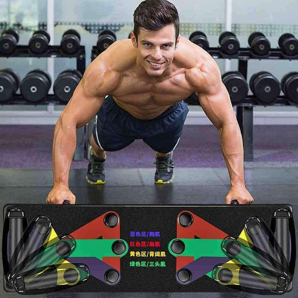 Planet Gates Push Up Rack Board 9 System Men Women Comprehensive Fitness Exercise Workout Push-up Stands Body Building Training Gym