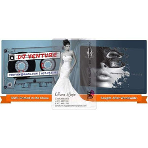 Planet Gates PVC business card transparent card, 0.38mm Thickness, Top quality, Best Price+free shipping