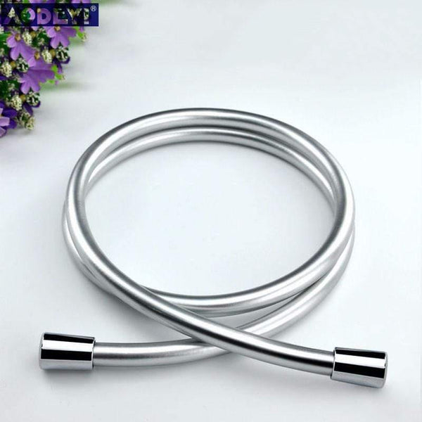 PVC High Pressure Silver & Black PVC Smooth Shower Hose For Bath Handheld Shower Head Flexible Shower Hose Free Shipping 11-088