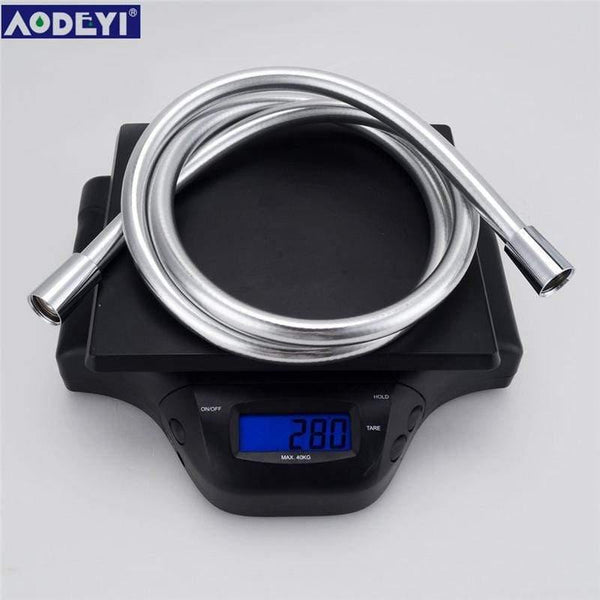 PVC High Pressure Silver & Black PVC Smooth Shower Hose For Bath Handheld Shower Head Flexible Shower Hose Free Shipping 11-088