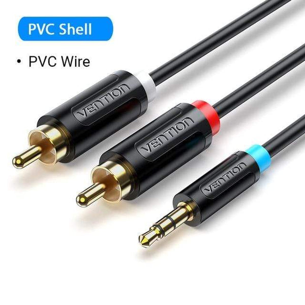 Planet Gates PVC Shell / China / 0.5m Vention RCA Cable 3.5mm to 2RCA Splitter RCA Jack 3.5 Cable RCA Audio Cable for Smartphone Amplifier Home Theater AUX Cable RCA