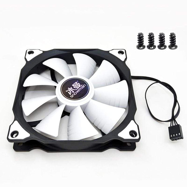 Planet Gates PWM 4 Pin 120mm Computer Case Fan Silent 12CM Fan CPU Cooling RGB Quiet PC Cooler Fan Case Fans 12V DC Adjust Fan Speed