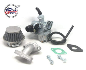 Planet Gates PZ19 19mm Hand Choke Carburetor Carb Intake Pipe Air Filter Fuel Filter 50cc 70cc 90cc 110cc 125cc Quad ATV Taotao Sunl newoke