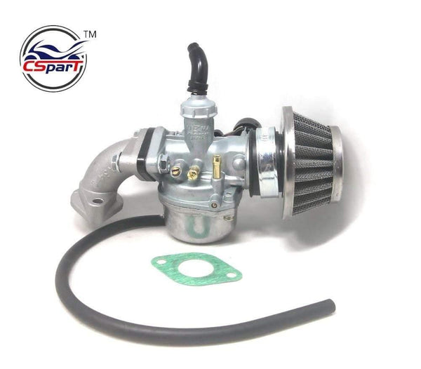 Planet Gates PZ19 19mm Hand Choke Carburetor Carb Intake Pipe Air Filter Fuel Filter 50cc 70cc 90cc 110cc 125cc Quad ATV Taotao Sunl newoke