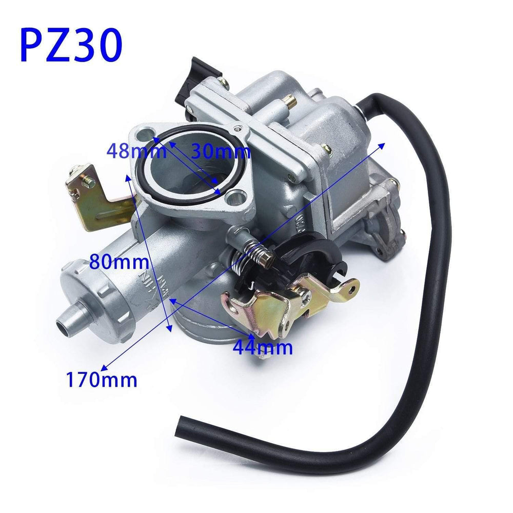 Planet Gates PZ30 30mm Carburetor Carb Replacement For 200/250cc Engine Fit PIT Dirt Bike Motorcycle ATV Quad 4 Wheeler.