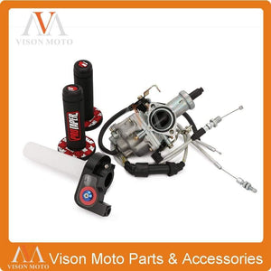 Planet Gates PZ30 30mm Carburetor Tuning Tuned Power Jet 200 250cc For Keihin ABM IRBIS TTR 250 With Visiable Throttle Cable Pro Taper Grips