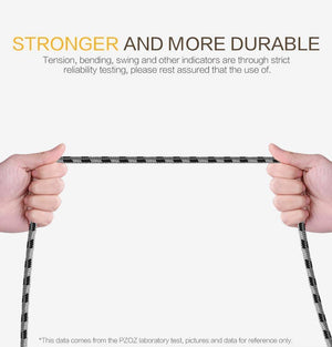Planet Gates PZOZ 10 pieces usb cable for iphone cable 8 7 6 plus 6s 5 5s se x ipad air mini fast charging cables phone charger data adapter