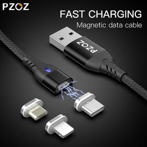 Planet Gates PZOZ 5A Magnetic Cable Micro usb Type C Super Fast Charging Phone Microusb Type-C Magnet Charger usb c For iphone huawei xiaomi