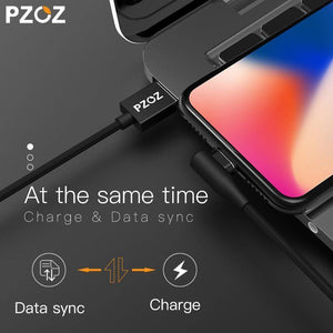 Planet Gates PZOZ 90 degree Magnetic Cable For iPad 2018 iPhone Xs Max X 6 6S 7 8 Plus 5 5S SE Fast Charging Cable Charger Adapter Phone Cord