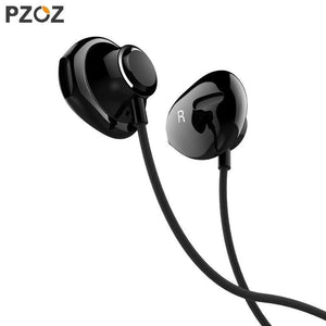 Planet Gates PZOZ Bass Earphone 3.5mm Wired control Headset With Mic In-Ear sport earbud earphones mini For iphone xiaomi Samsung Huawei MP3