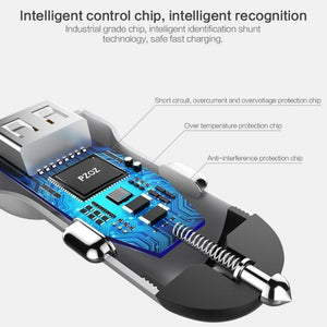 Planet Gates PZOZ Car Charger Dual USB 4.8A charging Mobile Phone Adapter For iPhone 7 6 Samsung Xiaomi micro mini dash Car-charger universal