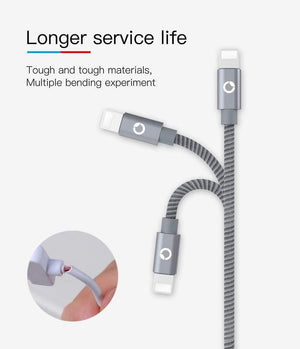 Planet Gates PZOZ For iPhone Charger usb cable 2.4A Fast Charging Mobile Phone Charge For ipad iphone cable X Xr Xs max Plus 8 7 6s 5 SE Cord