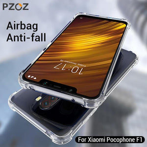 Planet Gates PZOZ For Xiaomi Pocophone F1 Case Shockproof Phone Protection Shell Cover TPU Soft Clear Protector Bag For Xiaomi F1 PocophoneF1