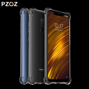 Planet Gates PZOZ For Xiaomi Pocophone F1 Case Shockproof Phone Protection Shell Cover TPU Soft Clear Protector Bag For Xiaomi F1 PocophoneF1