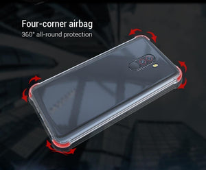 Planet Gates PZOZ For Xiaomi Pocophone F1 Case Shockproof Phone Protection Shell Cover TPU Soft Clear Protector Bag For Xiaomi F1 PocophoneF1