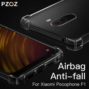 Planet Gates PZOZ For Xiaomi Pocophone F1 Case Shockproof Phone Protection Shell Cover TPU Soft Clear Protector Bag For Xiaomi F1 PocophoneF1