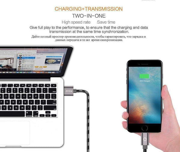 Planet Gates PZOZ Lightning Cable USB cable Fast Charger MFI Cables For i6 iphone X 8 7 6 6s Plus iphone 5s 5se ipad air Mobile phone Cabel