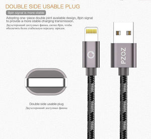 Planet Gates PZOZ Lightning Cable USB cable Fast Charger MFI Cables For i6 iphone X 8 7 6 6s Plus iphone 5s 5se ipad air Mobile phone Cabel
