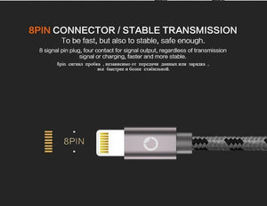 Planet Gates PZOZ Lightning Cable USB cable Fast Charger MFI Cables For i6 iphone X 8 7 6 6s Plus iphone 5s 5se ipad air Mobile phone Cabel