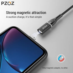 Planet Gates PZOZ Magnetic Adapter Cable Micro usb Adapter Fast Charging Phone Microusb Type-C Magnet Charger usb c For iphone xiaomi Type C