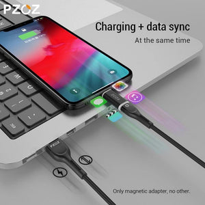 Planet Gates PZOZ Magnetic Adapter Cable Micro usb Adapter Fast Charging Phone Microusb Type-C Magnet Charger usb c For iphone xiaomi Type C