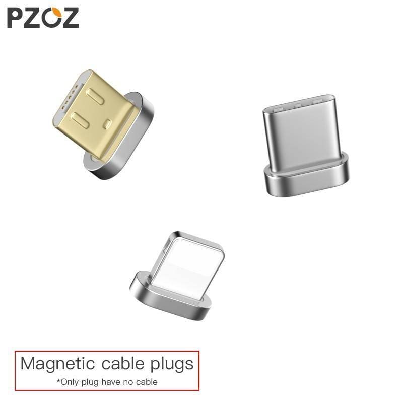 Planet Gates PZOZ Magnetic Cable plug Type C Micro USB C 8 pin Fast Charging Adapter Phone Microusb Magnet Charger cord plugs Storage Box bag