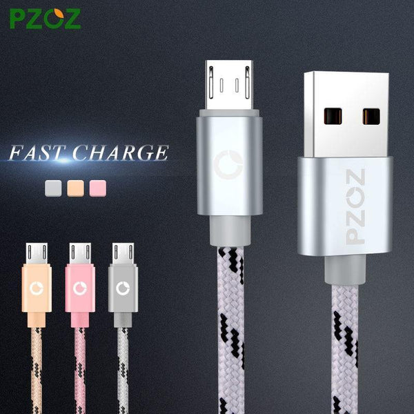 Planet Gates PZOZ Micro USB Cable Fast Charging Phone Charger adapter Data Cabel For Samsung Xiaomi Huawei MEIZU SONY Android Charge Microusb
