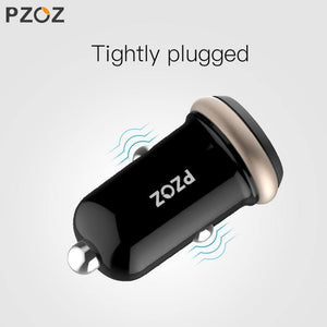 Planet Gates PZOZ Mini USB Car Charger Dual USB 3.1A Charging Mobile Phone Tablet GPS Universal Fast charging Car-Charger Adapter Accessories