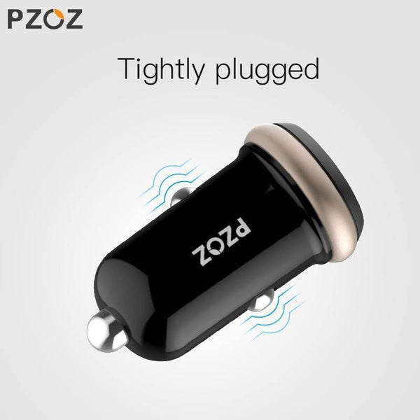 Planet Gates PZOZ Mini USB Car Charger Dual USB 3.1A Charging Mobile Phone Tablet GPS Universal Fast charging Car-Charger Adapter Accessories