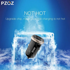 Planet Gates PZOZ Mini USB Car Charger Dual USB 3.1A Charging Mobile Phone Tablet GPS Universal Fast charging Car-Charger Adapter Accessories