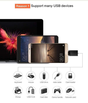 Planet Gates PZOZ otg adapter type-c 3.0 otg micro usb 3.0 Charge Data Converter type c microusb type usbc for samsung one plus 6 android