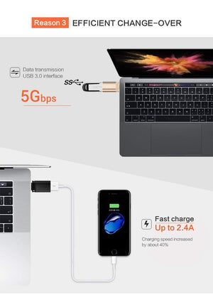 Planet Gates PZOZ otg adapter type-c 3.0 otg micro usb 3.0 Charge Data Converter type c microusb type usbc for samsung one plus 6 android